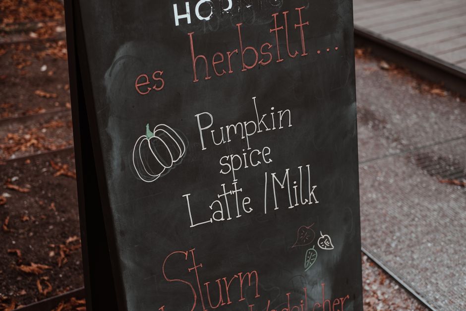 cafe chalkboard menu